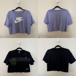 Price firm! Bundle of Nike Cropped Tees Size Medium